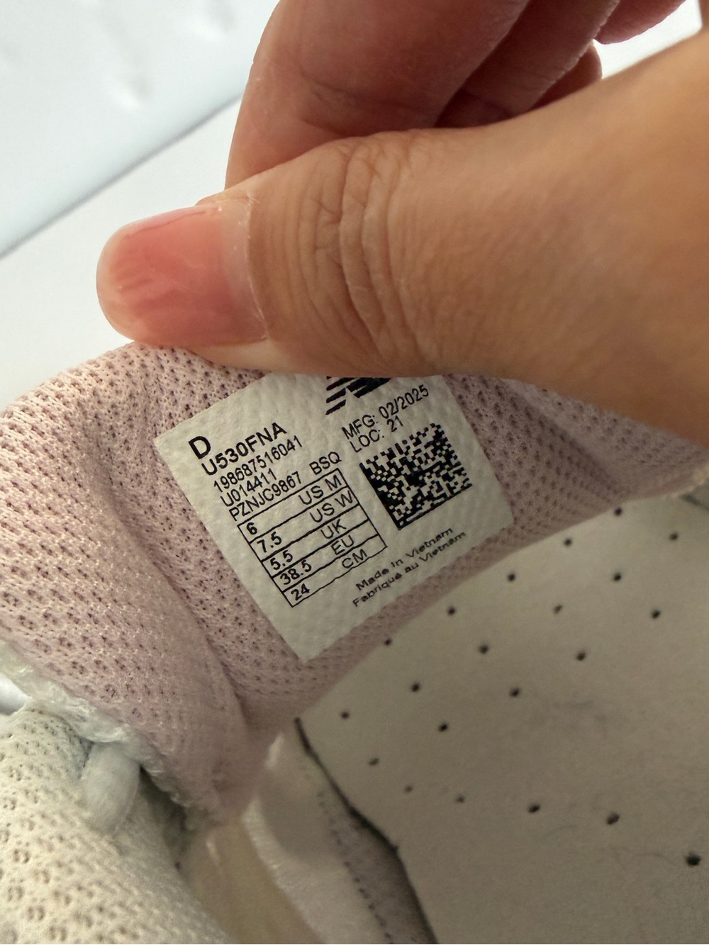 New Balance 530 White Blue Pink Mesh Running Sneakers - Picture 7 of 7